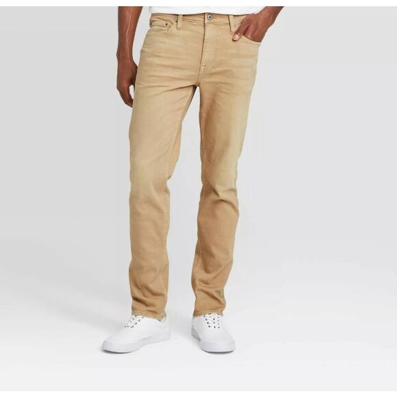 NWT Men's Goodfellow Khaki Slim Fit Jeans - 30x32 - Picture 3 of 3